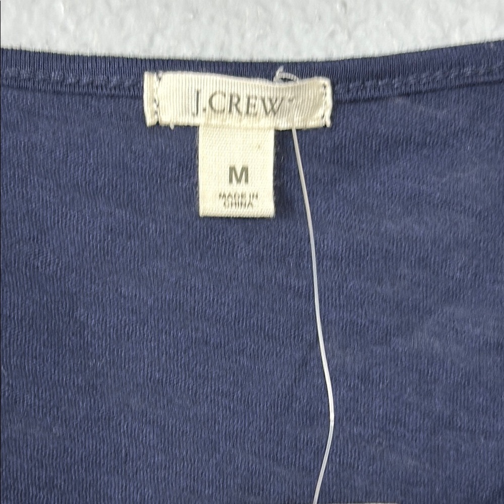NWT J. Crew Navy Blue Embroidered Women's‎ Top - Picture 3 of 7